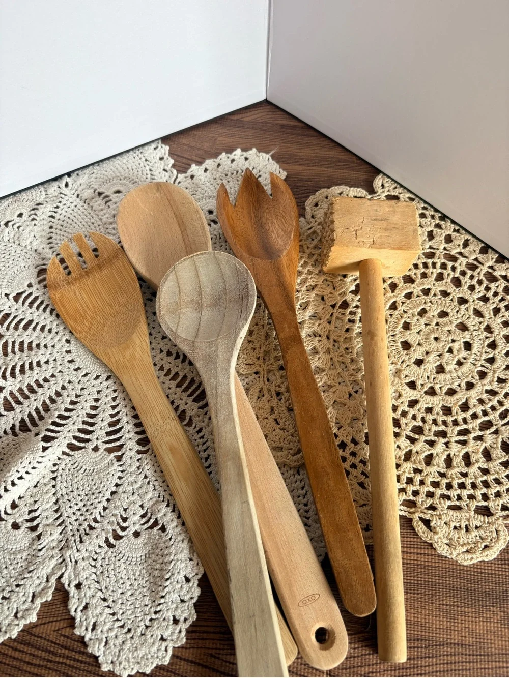 Vintage wooden cooking